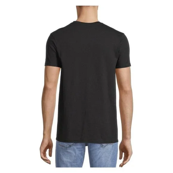 Jurassic Park Men's Classic Logo Graphic T-Shirt Black Crew Neck Size XL - Picture 2 of 8